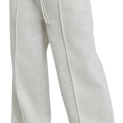 Wide leg drawstring waist casual sports track pants