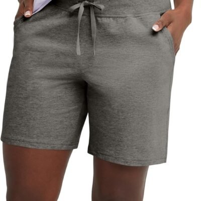 Women’s 7" inseam drawstring cotton jersey pocket shorts