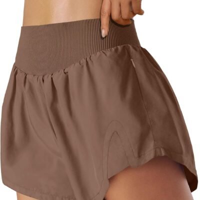 High waist workout running hiking shorts, summer  trendy