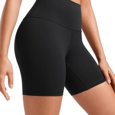 Women’s 6" high waisted running volleyball spandex biker shorts